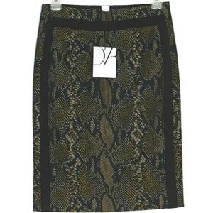 NWT DV Furstenberg DVF Python Snake Pencil Skirt 2